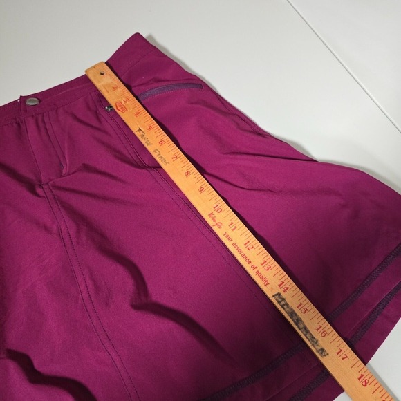 Title Nine Skort Women 2 Purple Swingtastic Stretch Zip Pocket Active Tenniscore - Picture 11 of 12